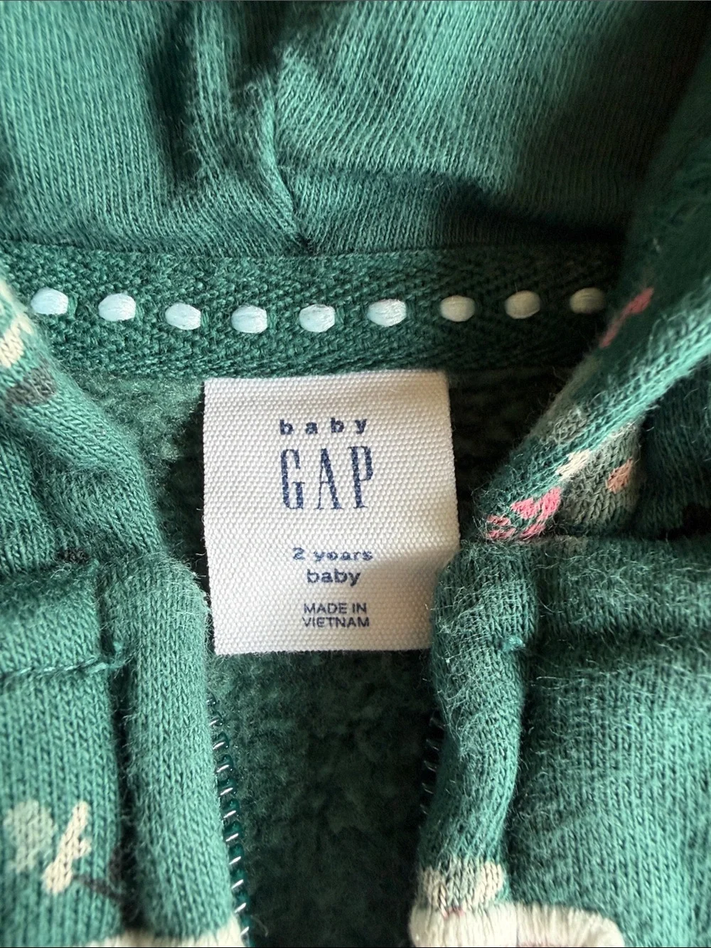 GAP Floral Hooded Zip-Up Sweatshirt for Kids